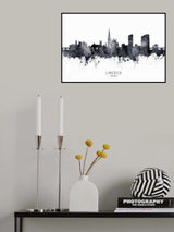 Limerick Ireland Skyline Poster och Canvastavla
