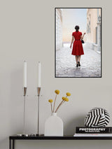 Woman in Red Poster och Canvastavla