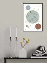 Solar Earth Moon Poster och Canvastavla