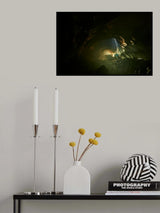 Icecave greencolor Poster och Canvastavla
