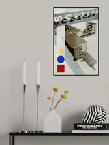 Bauhaus Dessau architecture in vintage magazine style III Poster och Canvastavla