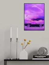 Outrun Drive Poster och Canvastavla