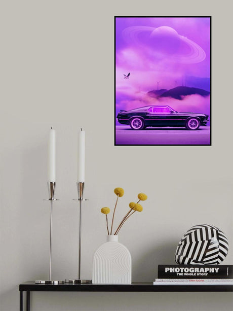 Outrun Drive Poster och Canvastavla