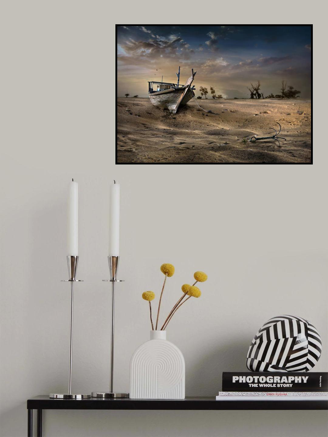 SHIP IN THE DESERT Poster och Canvastavla