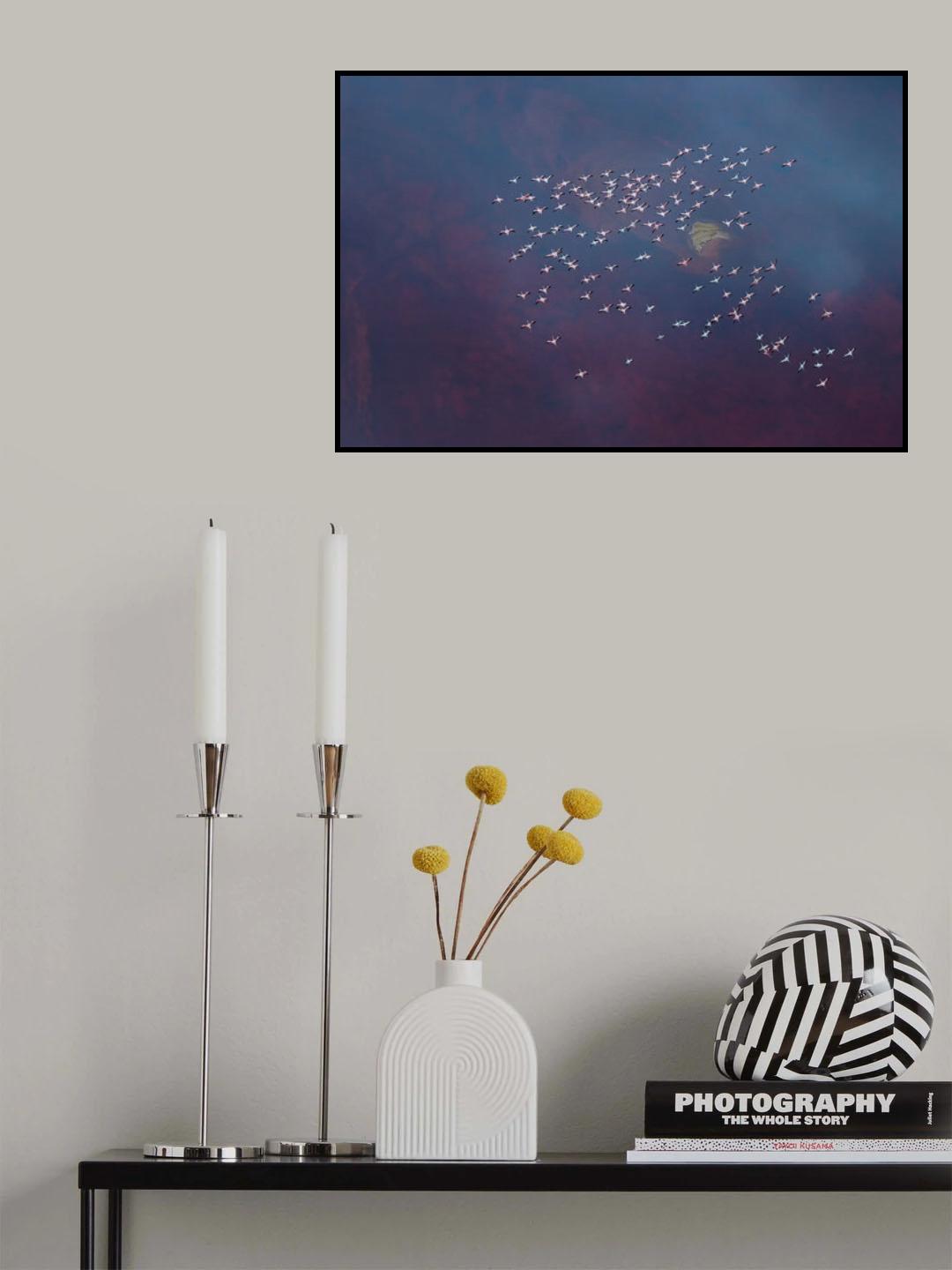 Over the misty purple pattern Poster och Canvastavla