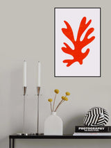 Abstract Red Algae Poster och Canvastavla