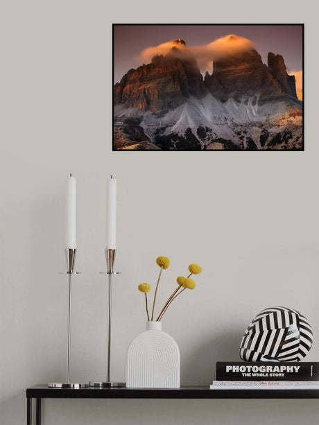 Tre Cime in cotton candy Poster och Canvastavla