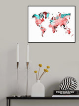 World map 24 Poster och Canvastavla
