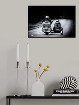 Motorcycle with side trolley Poster och Canvastavla