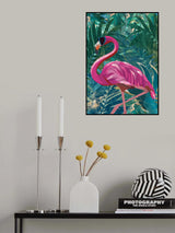 Flamingo in the Jungle Poster och Canvastavla