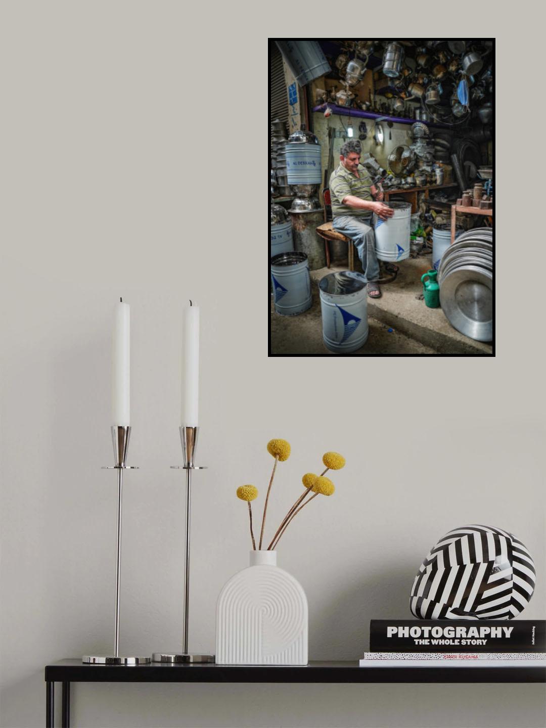 The profession of manufacturing traditional kitchen Poster och Canvastavla