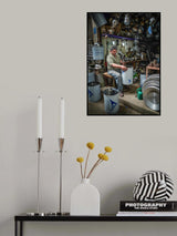 The profession of manufacturing traditional kitchen Poster och Canvastavla