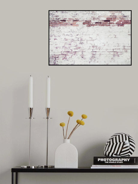 Light Brick Wall Poster och Canvastavla