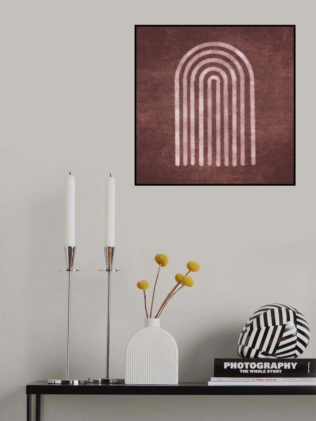 Visne Watercolor Rainbow Poster och Canvastavla