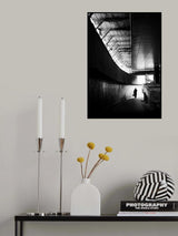 with a bag into the light Poster och Canvastavla