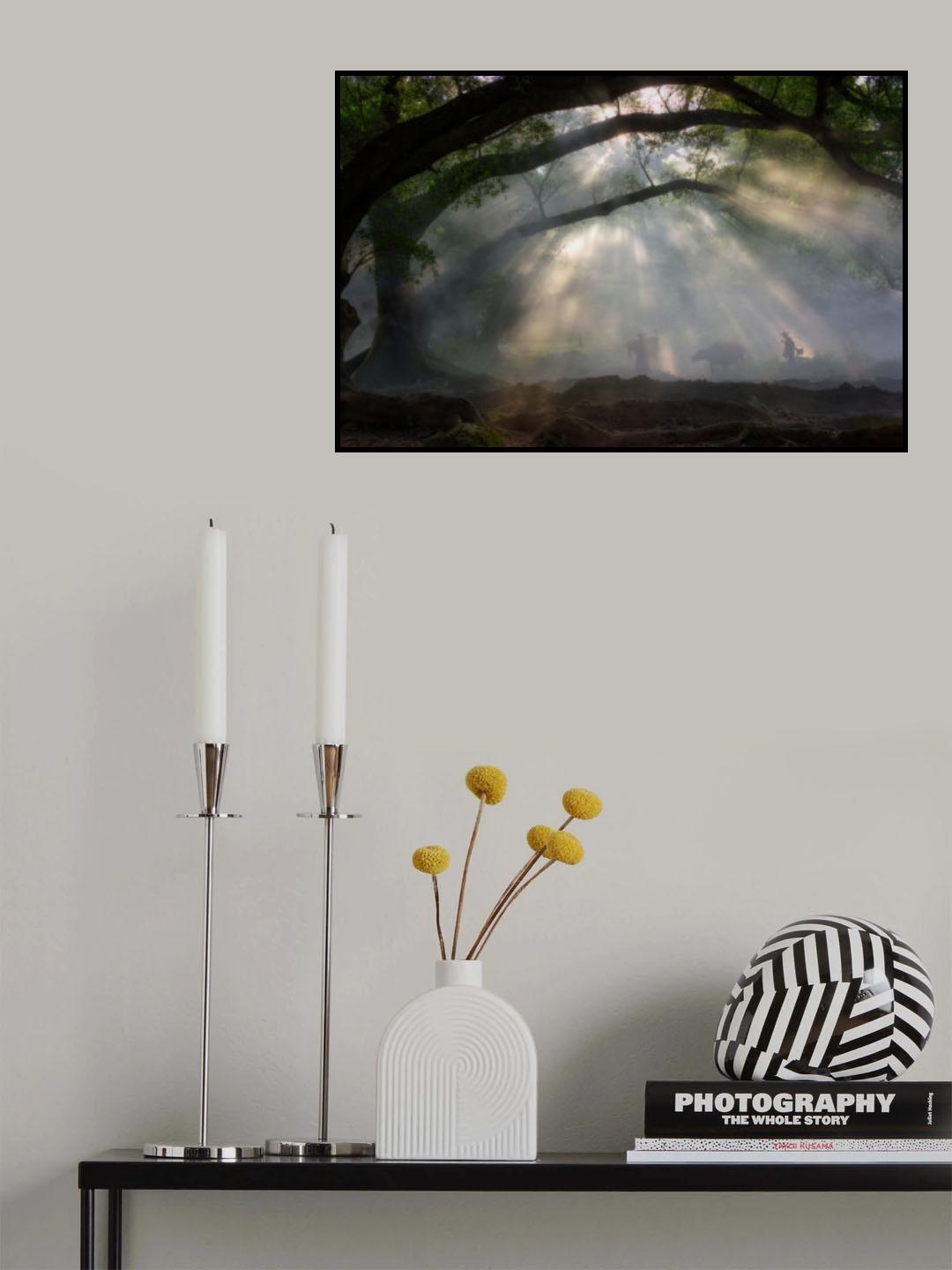 A foggy morning Poster och Canvastavla