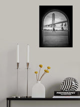 walking by the Brooklyn Bridge Poster och Canvastavla