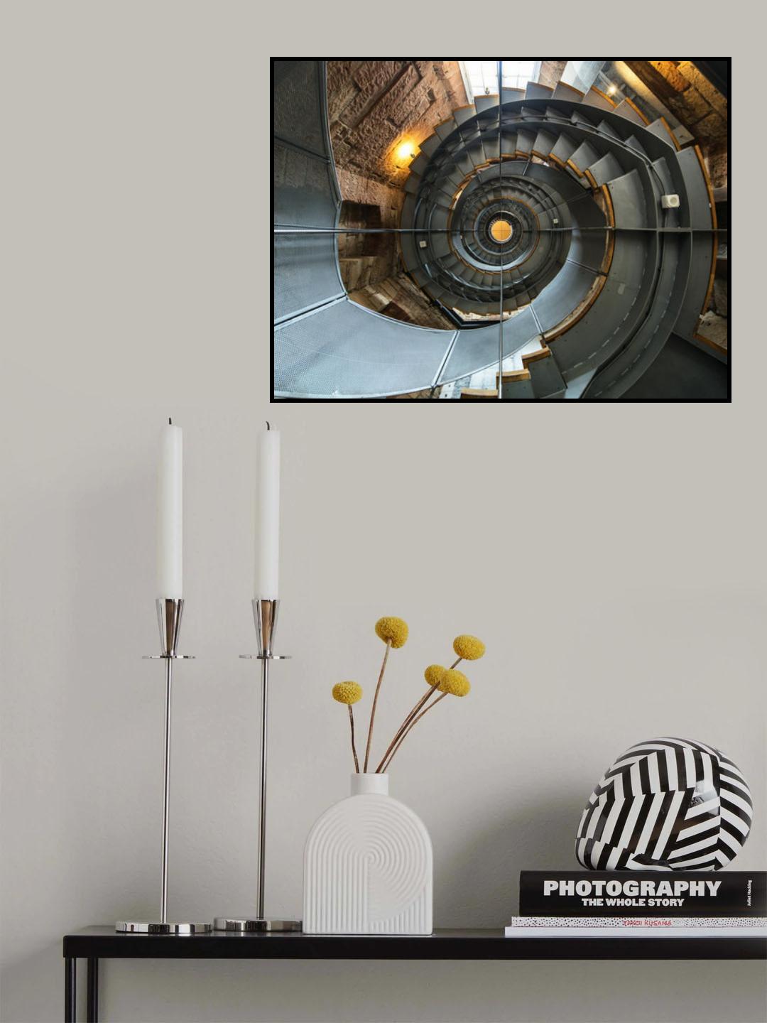 Lighthouse Staircase Poster och Canvastavla