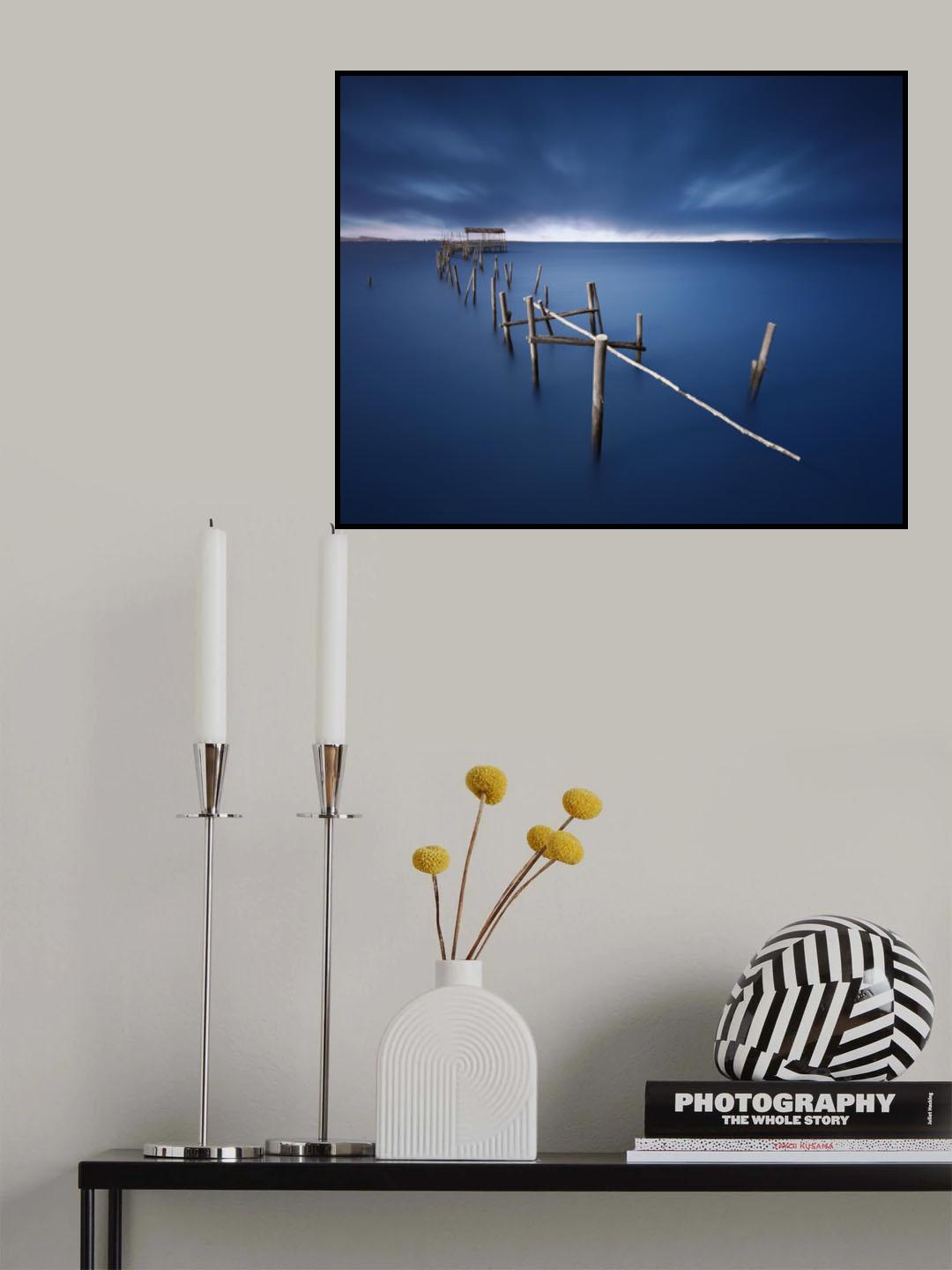 Carrasqueira azul Poster och Canvastavla