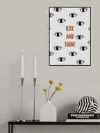 Bedroom Quote Rise & Shine Poster och Canvastavla