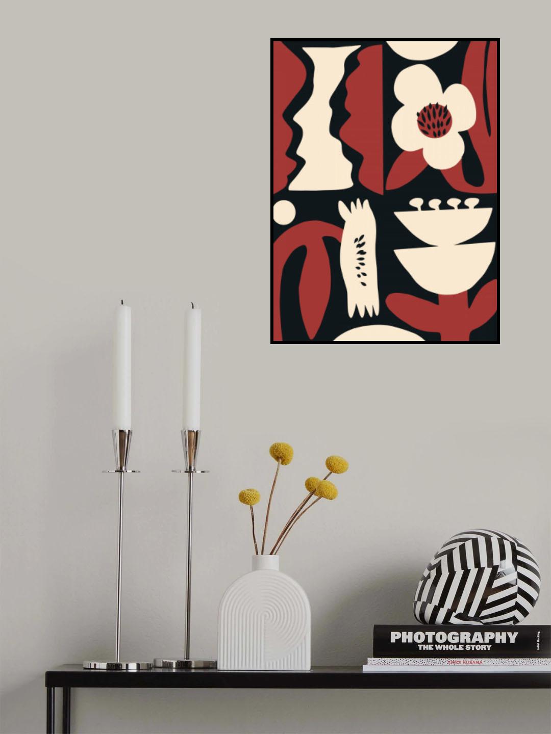 Botanical Collage Poster och Canvastavla