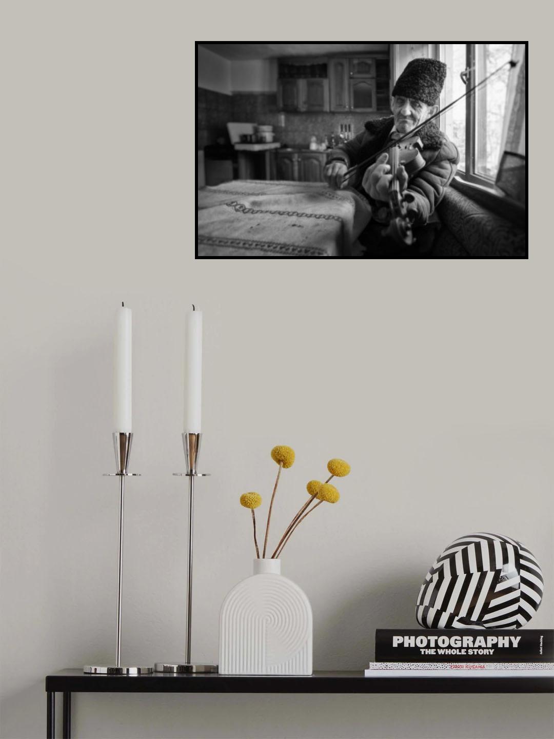 The violonist of the village Poster och Canvastavla