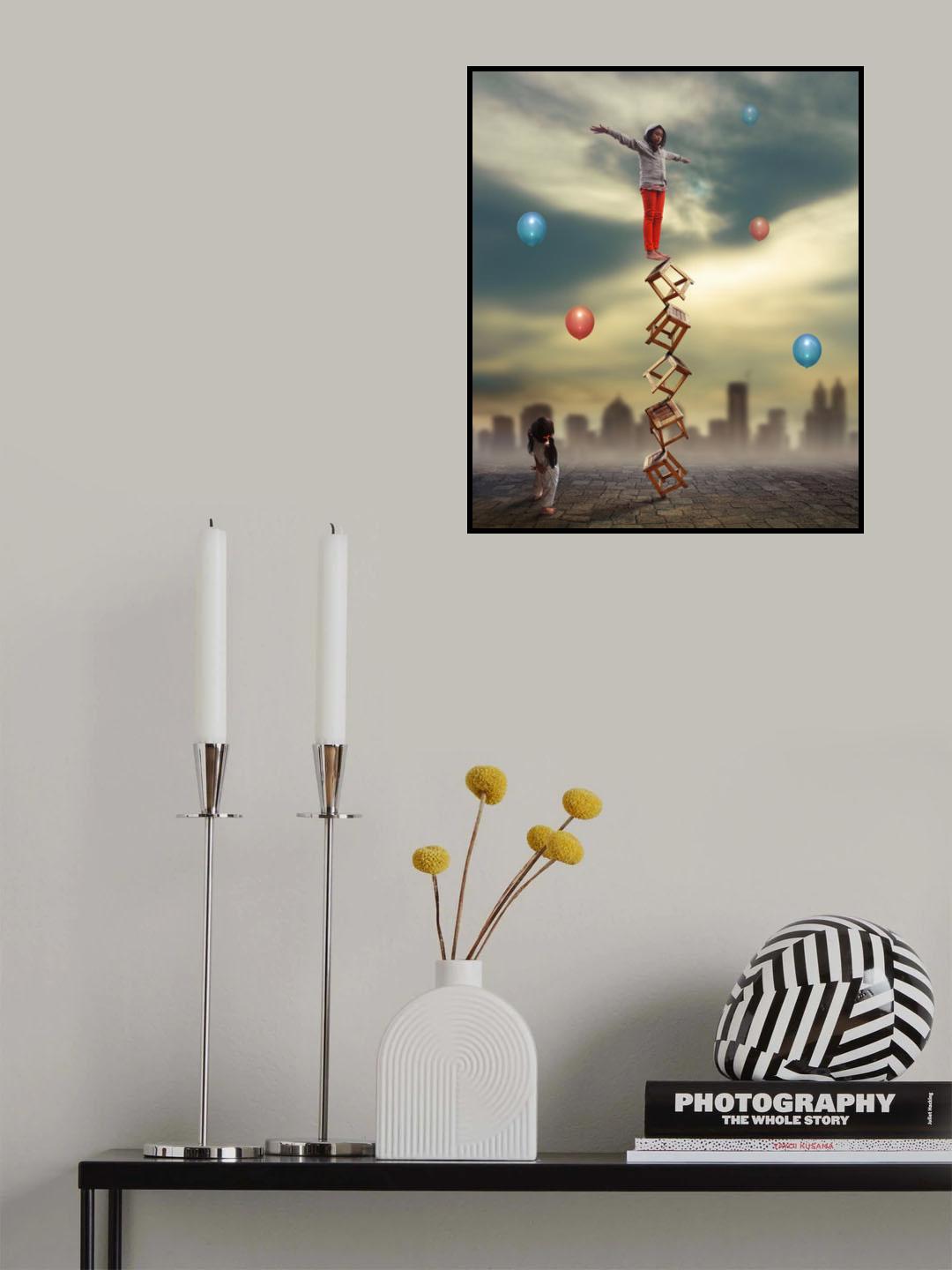 Training of Balancing Poster och Canvastavla