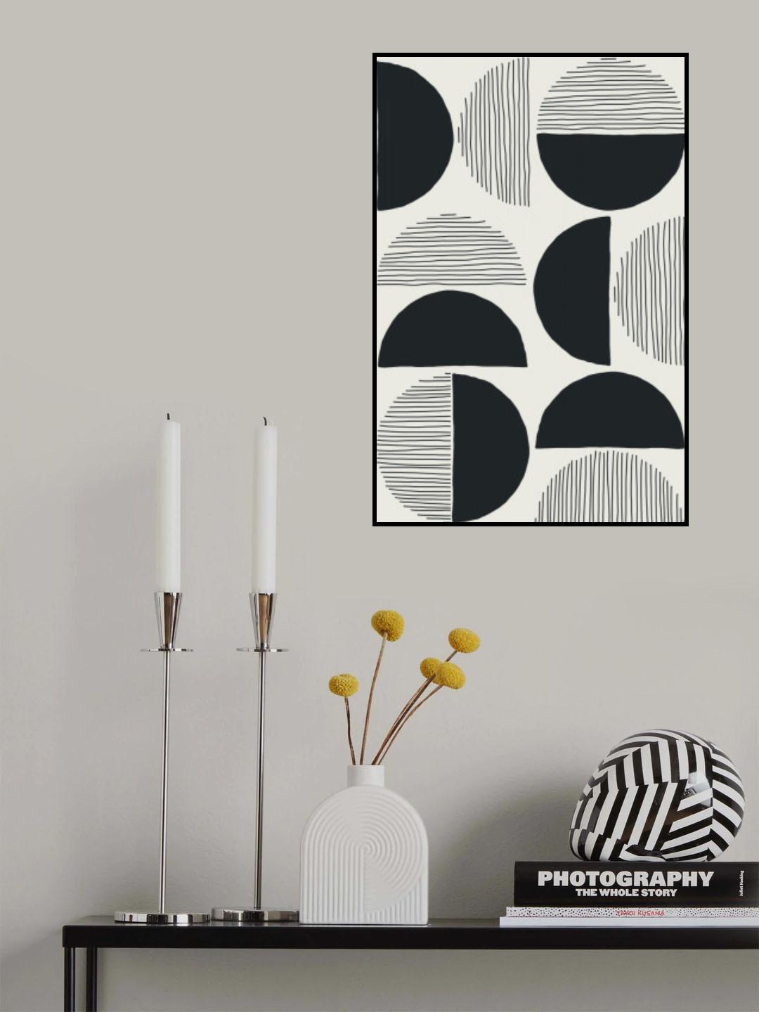 Circles and Lines #3 Poster och Canvastavla