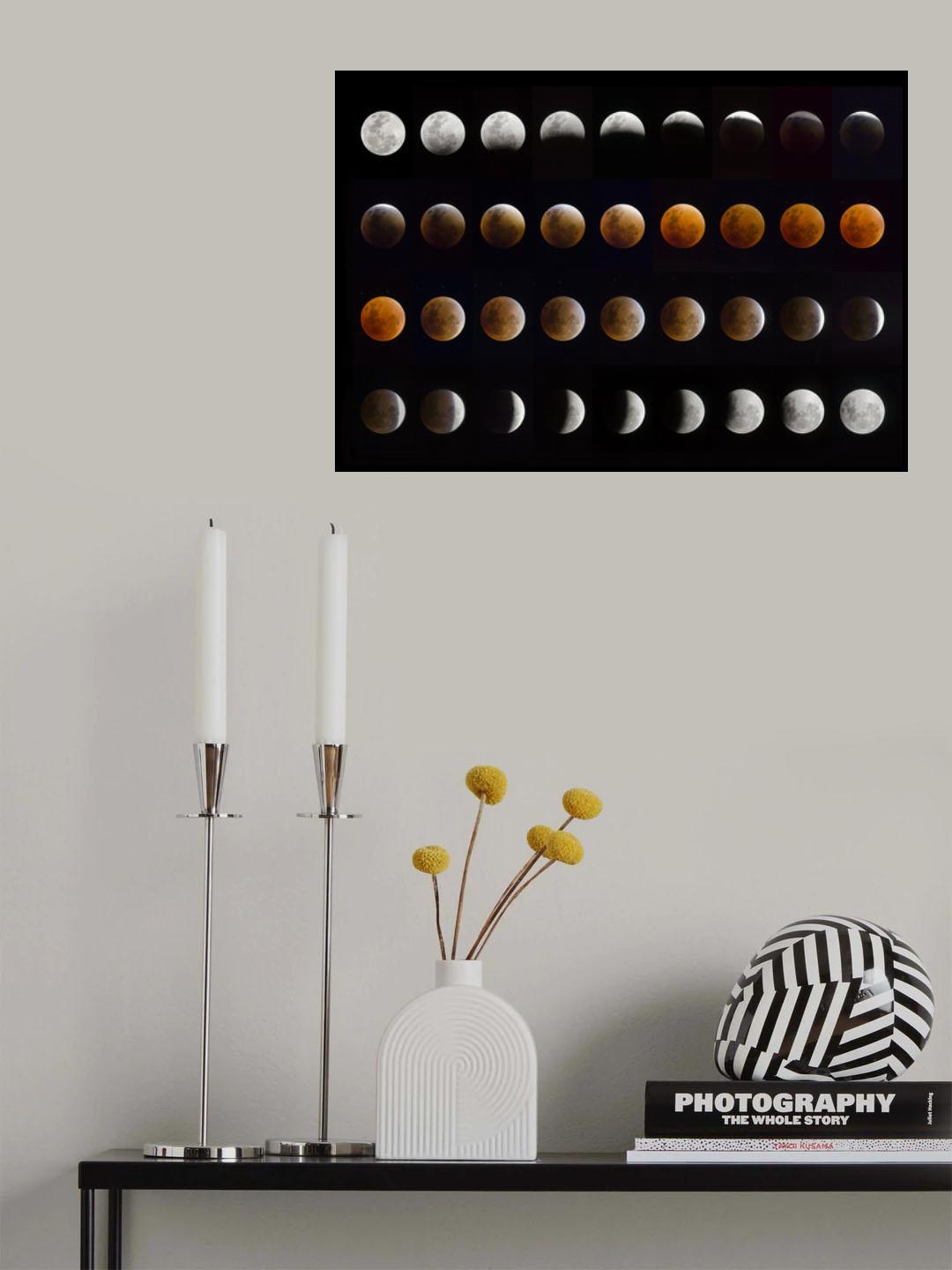 Lunar Eclipse Poster och Canvastavla
