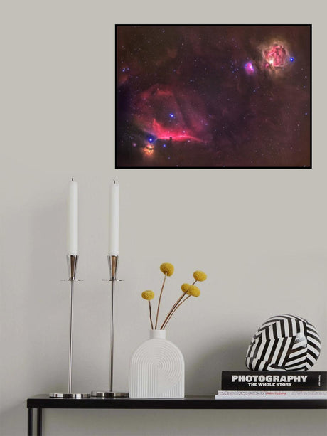 Orion Belt nebulas Poster och Canvastavla