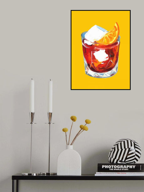 Negroni Sunshine Yellow Poster och Canvastavla