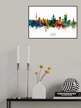 Leipzig Germany Skyline Poster och Canvastavla