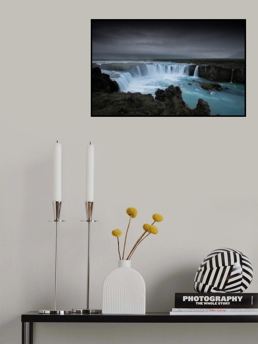 Waterfall of Gods Poster och Canvastavla
