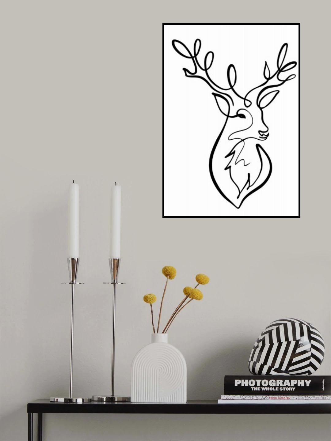 The Stag Poster och Canvastavla