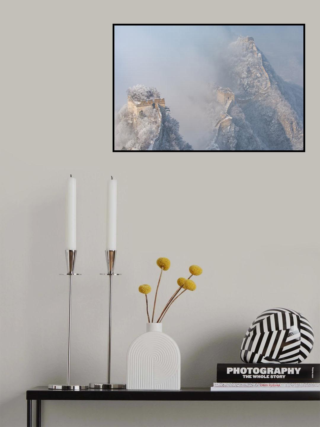 The Great Wall snowstorm Poster och Canvastavla