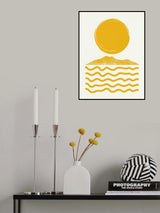 Sun Over Sea Poster och Canvastavla