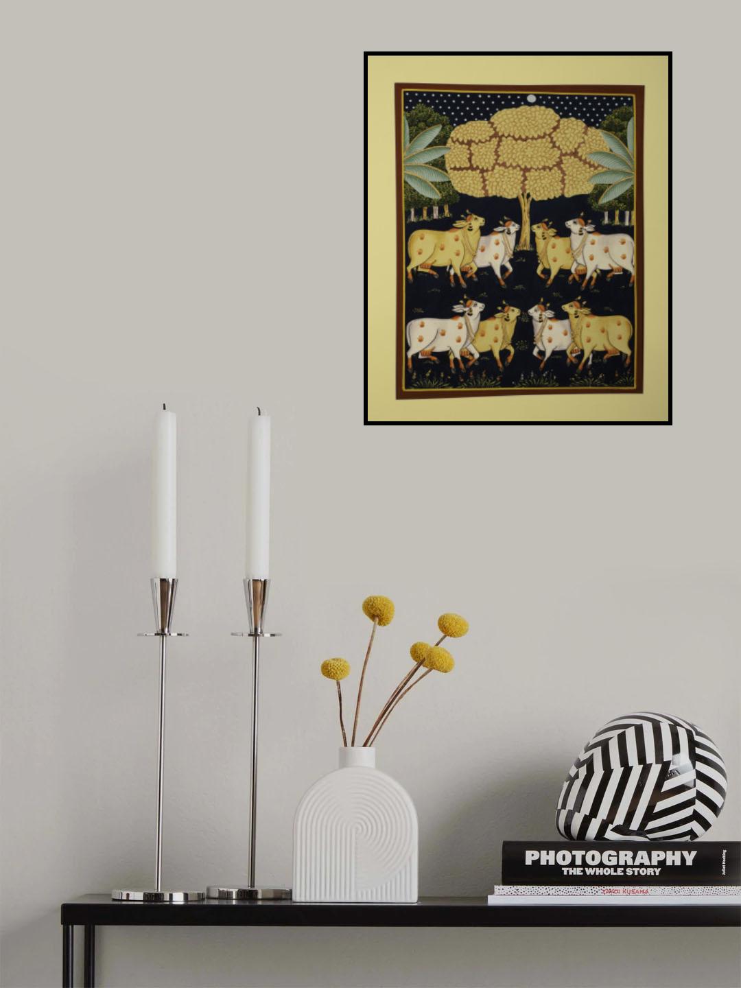 pichwai paintings Poster och Canvastavla