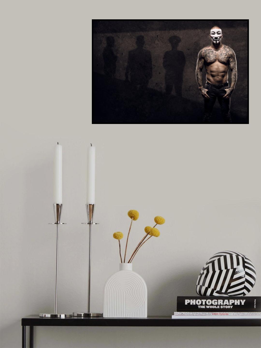 Background Shadows Poster och Canvastavla