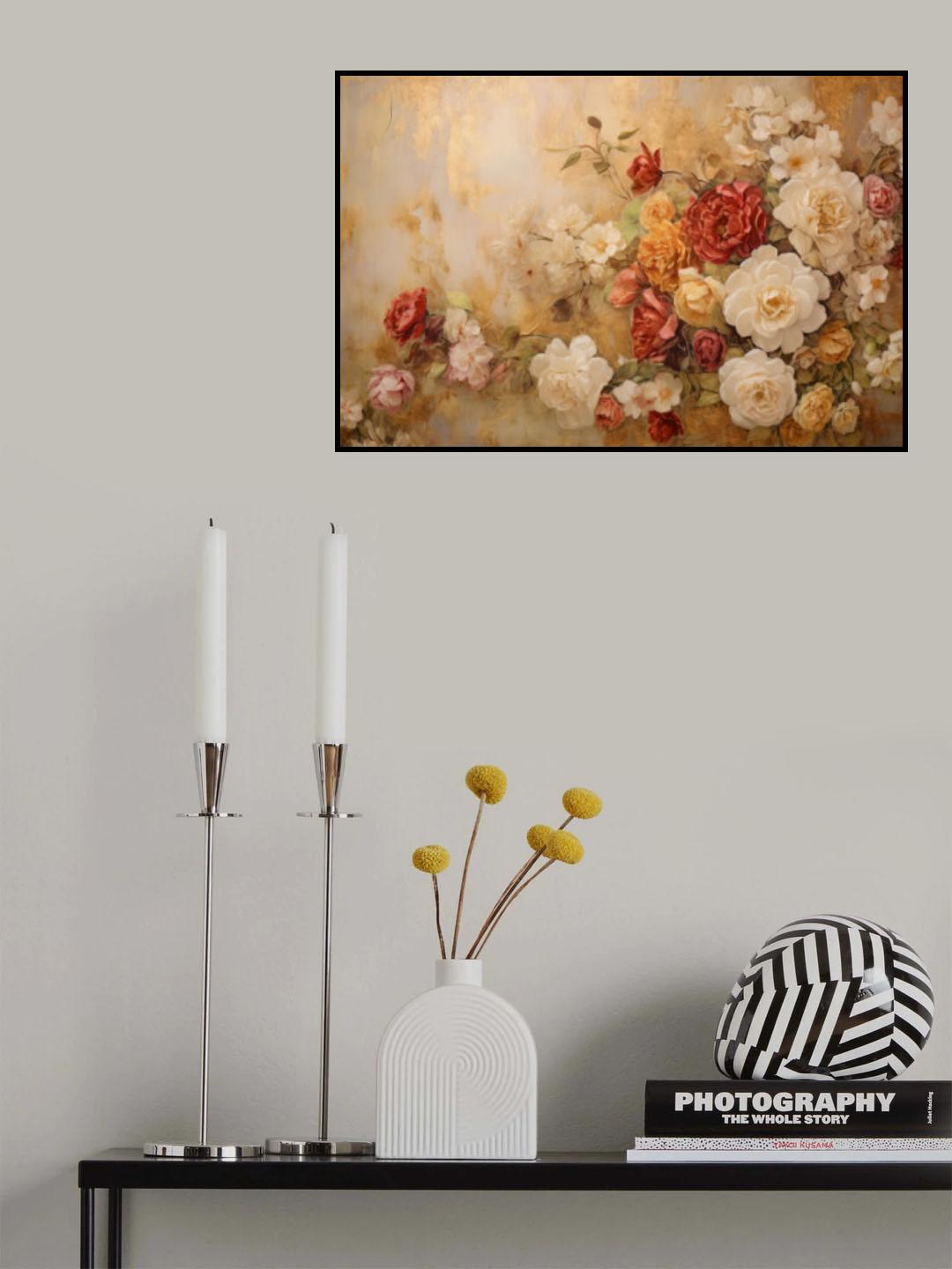 Fa Vintage Floral 77 Poster och Canvastavla