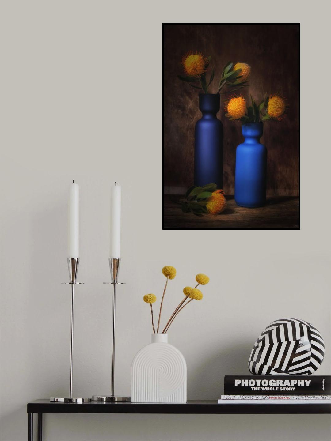 Electric blue. Poster och Canvastavla