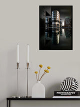 Reflection in the water-covered skylight Poster och Canvastavla