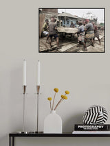 working at Char Kaliganj shipyard Poster och Canvastavla