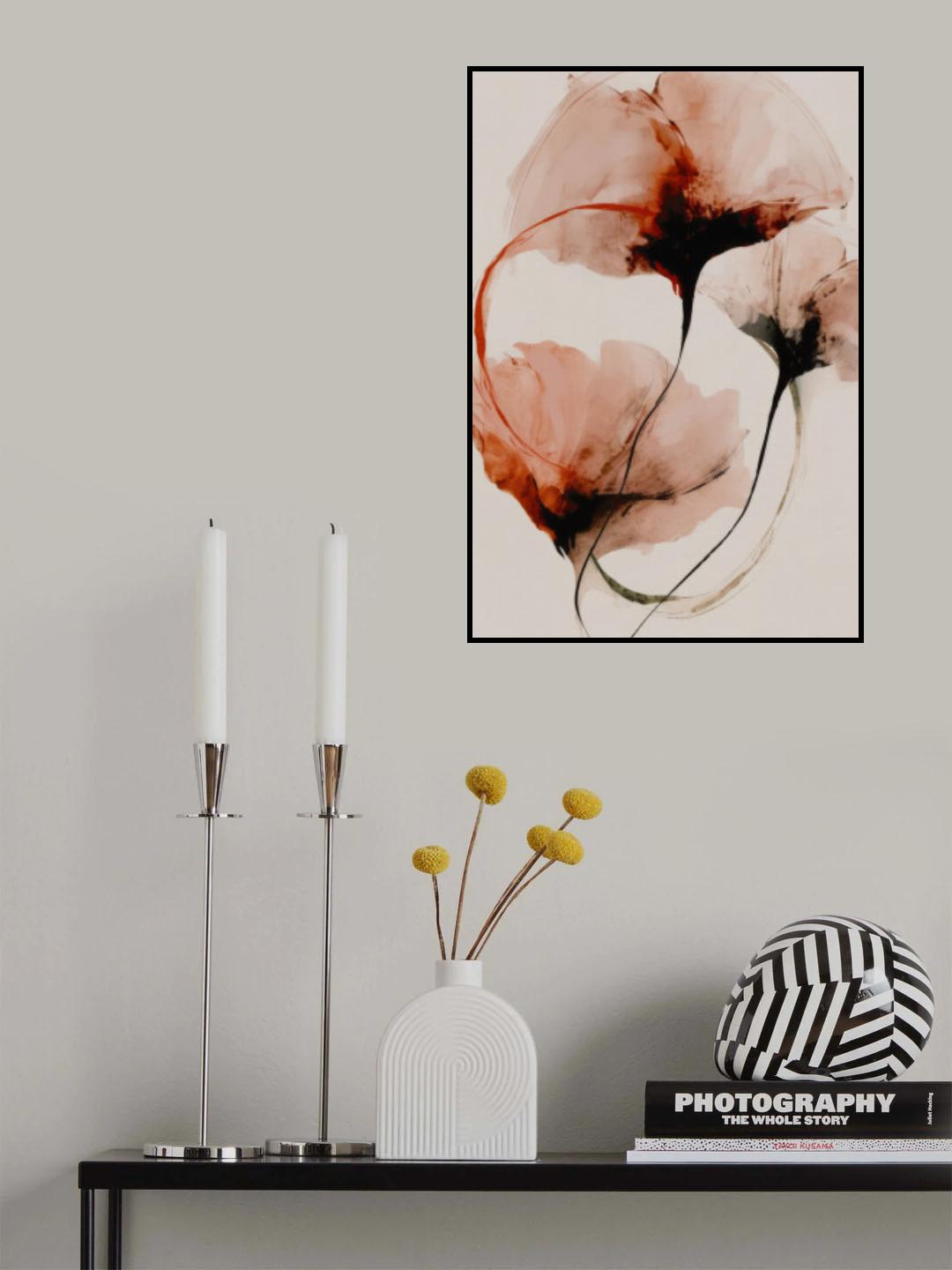 Halo Flowers No 6 Poster och Canvastavla