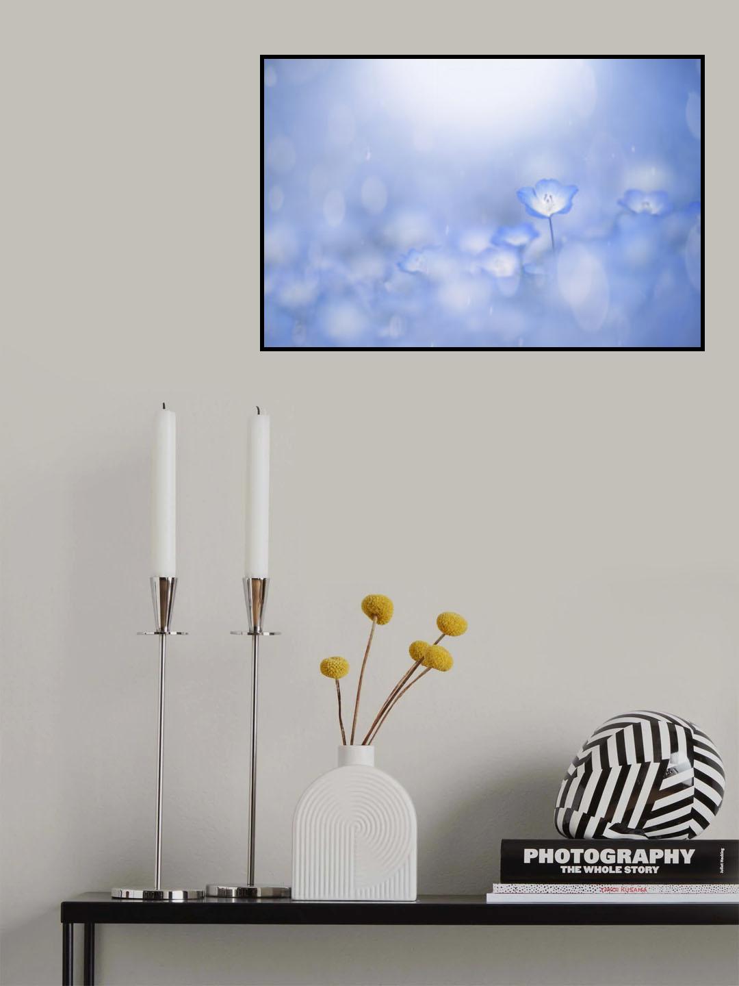 Blue glow Poster och Canvastavla
