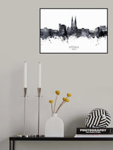 Uppsala Sweden Skyline Poster och Canvastavla