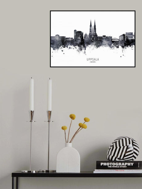 Uppsala Sweden Skyline Poster och Canvastavla