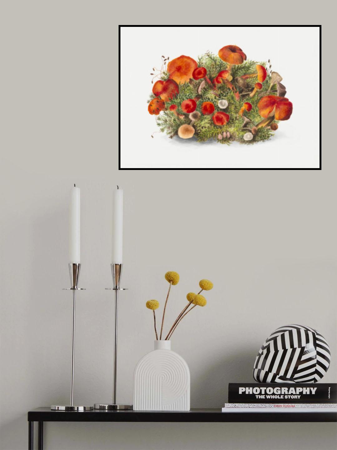 Study of Mushrooms (1880) Horizontal Poster och Canvastavla