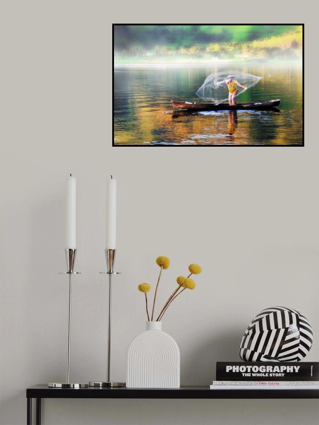 Caught In The Net Poster och Canvastavla