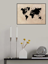 World map 25 Poster och Canvastavla