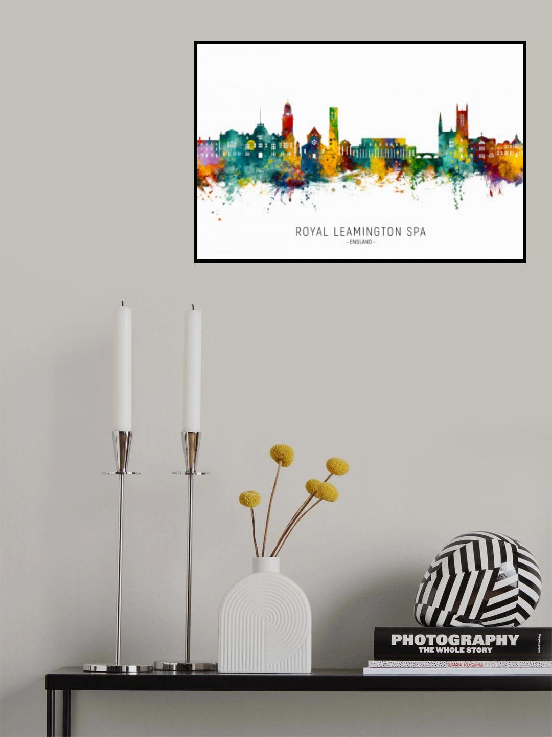Royal Leamington Spa England Skyline Poster och Canvastavla